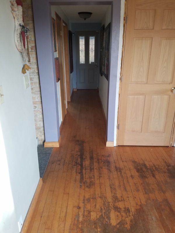 Replacing Damaged Hallway Flooring with Hardwood