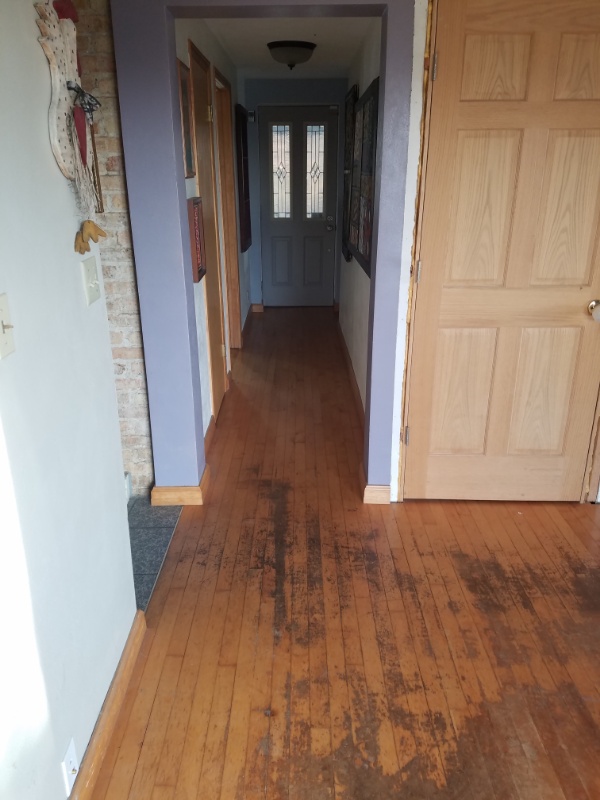 Replacing Damaged Hallway Flooring with Hardwood Replacing Damaged Hallway Flooring with Hardwood