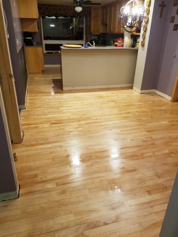 Dining Room Floor After Expert Installation Dining Room Floor After Expert Installation