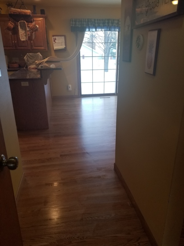 Our Custom Flooring Contractors Can restore worn Hardwood Flooring