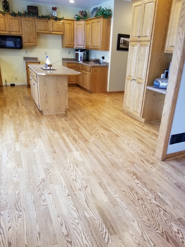 An Authentic Hardwood Kitchen Completed by our Flooring Contractors