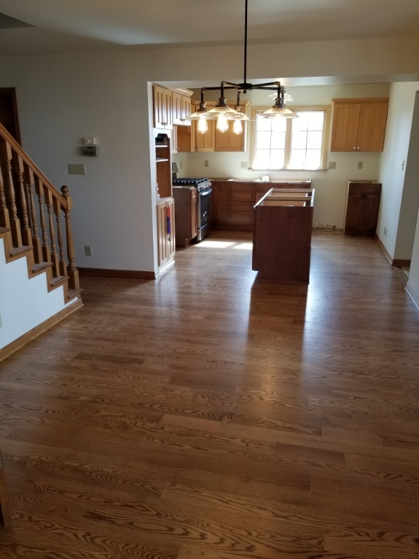 Authentic Hardwood Living Room Flooring Living Room hardwood installation by Wisconsin's Wood Flooring Contractors