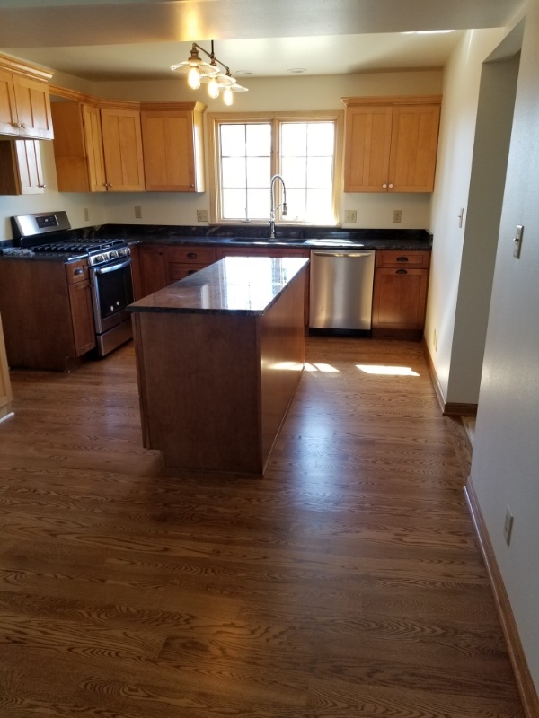 Custom cut wood flooring by the Wisconsin's Hardwood Contractors