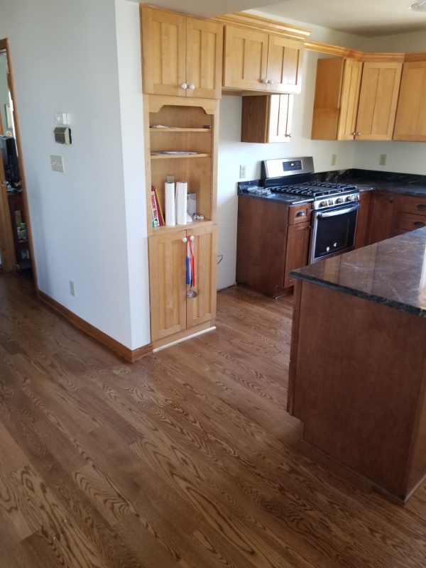 Matching Hardwood Cabinets and Floors Matching Hardwood Cabinets and Floors