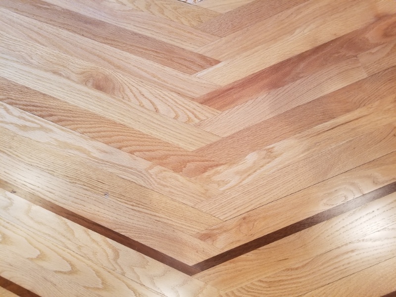 Custom Cut hardwood details by Wisconsin's wood flooring contractors