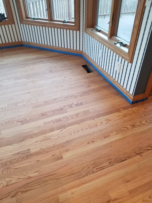 Custom Cut Dining Room Wood Flooring in Wisconsin