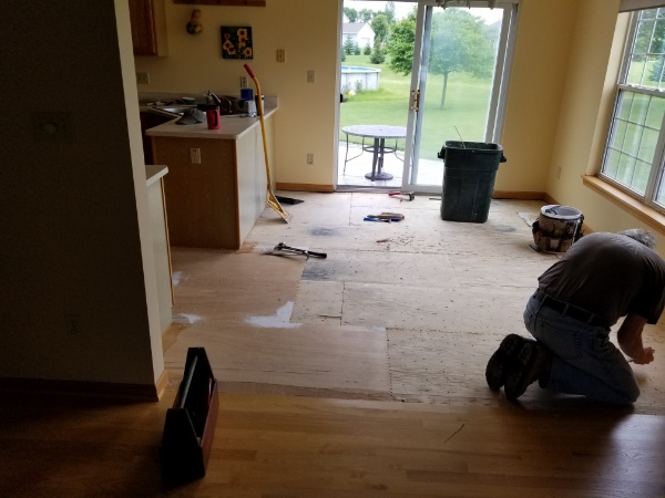 Original Kitchen Flooring Removal in Milwaukee
