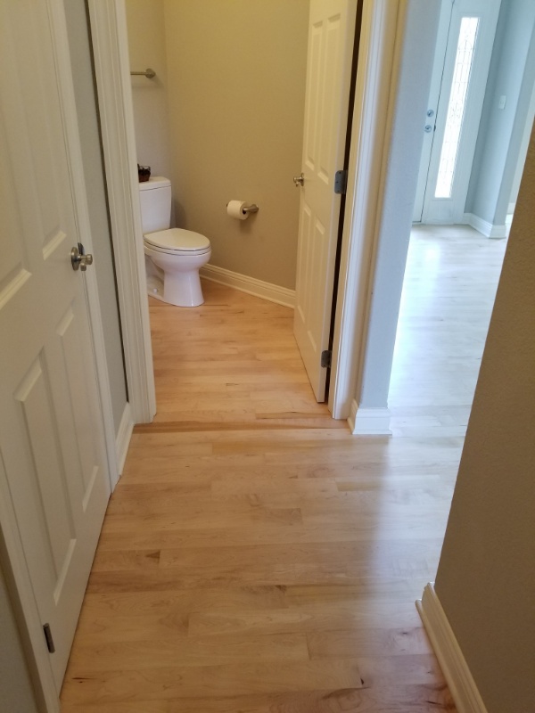 Custom Cut Bathroom Hardwood Custom Hardwood contractors