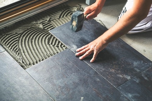 Burlington Tile Floor Installation