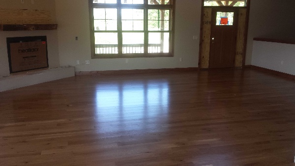 A Finished Hardwood Floor in Kenosha Finished Hardwood Kenosha