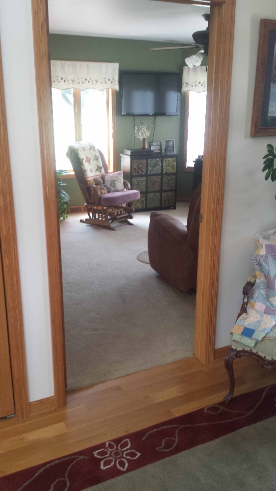 Hardwood Leading to Carpet in Kenosha Hardwood to Carpet Kenosha