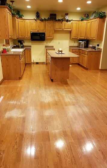 Natural Wood Flooring in WI Kitchen